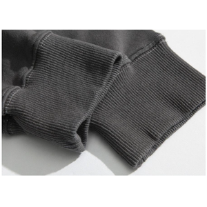 Sudadera con capucha para hombre, de algodón 100% French Terry, con cremallera, lavado ácido, color personalizado, peso pesado, oversize, venta al por mayor - Product Image 5