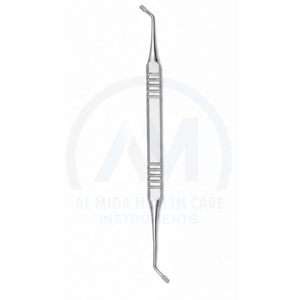Al Mida Healthcare Manual Dual Tip Dental Surgical <b>Instrument</b> Stainless Steel Handle CE Certified Class I Hospital Clinic Use - Product Image 1