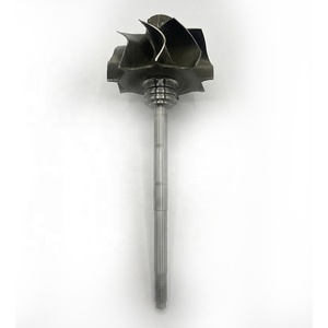 Rueda y Eje de Turbina para Turbocompresor GT2860R, 46.95/53.66mm, 9 Aspas, Rodamiento de Bolas GMN, para Reparación o Reemplazo - Product Image 2