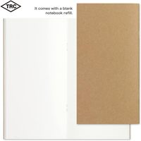 DESIGNPHIL Cuaderno de Viaje Hecho en Japón, Tamaño Regular, Tapa Dura de Cuero Genuino, Diario de Viaje Recargable, Impreso