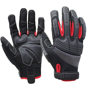 Gants de travail pour hommes, personnalisables avec logo, imperméables, respirants, à doigts complets, robustes, renforcés, avec fermeture à boucle, pour le sport - Product Image 4