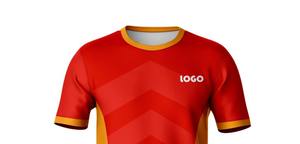 เสื้อยืดวิ่งออกกำลังกายสำหรับผู้ชาย แขนสั้น โพลีเอสเตอร์ 100% ลำลอง ดีไซน์หน้าเสื้อแบบเรียบ พร้อมโลโก้แบบซับลิเมชั่นตามสั่ง - Product Image 4