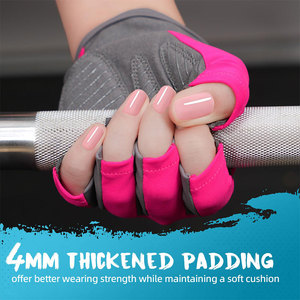 Gants de sport personnalisés pour la musculation, le cyclisme et la remise en forme, demi-gants antidérapants et imperméables pour femmes, à bas prix - Product Image 6