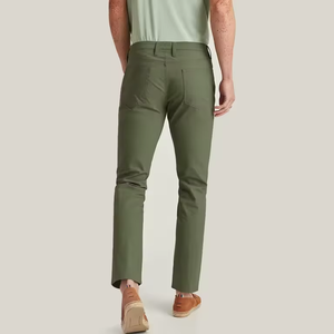 Pantalones Casuales de Otoño para Hombre, Cintura Media, Peso Medio, Impermeables, Ecológicos, Resistentes al Viento, Transpirables, de Secado Rápido, 100% Algodón - Product Image 4