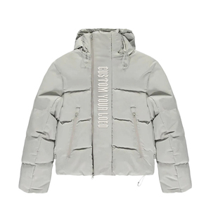 Oem Wholesale Casual Street Winter Detachable Hood Puffer <b>Coat</b> Jacket Custom Waterproof Ripstop Down Puffer Jacket for Men's - Product Image 3