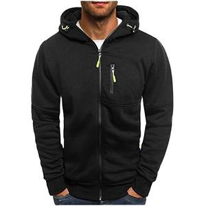 Lightweight Unique Design Men Zipper Hoodie Winter Durable Professional Use Streetwear High Quality 100% Cotton Fleece Blank Fu - Product Image 1
