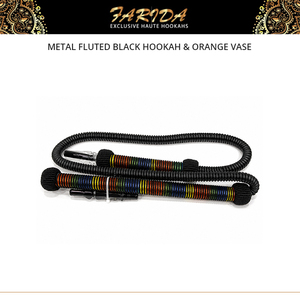 Chichas Farida de qualité supérieure, design moderne, luxe, finition laquée attrayante, métal cannelé noir, type courbé. - Product Image 4