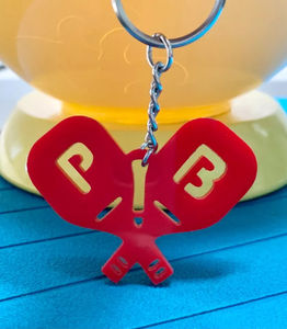 Llavero de Pickleball de Goma Duradero de Alta Calidad con Logotipo Personalizado, Diferentes Colores, OEM, Regalo Perfecto - Product Image 4