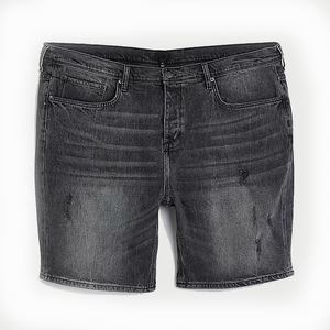 Shorts en jean déchirés pour hommes, style décontracté, coupe ample, fermeture boutonnée, pour l'été et les sorties, style urbain tendance - Product Image 5