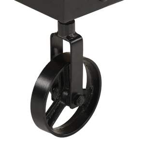 Mesa de Centro Industrial Mediana de Madera Maciza de Mango, Tono Natural con Toque Urbano - Product Image 6