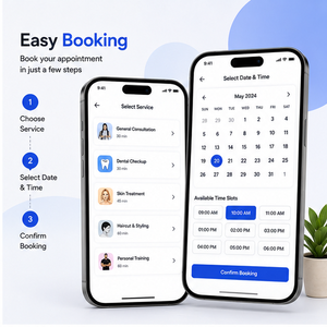 Aplicación Móvil para Reserva de Citas en Línea, Desarrollo de Programación Automatizada, Gestión de Clientes, Alertas Push, Android, iOS, Internet - Product Image 3