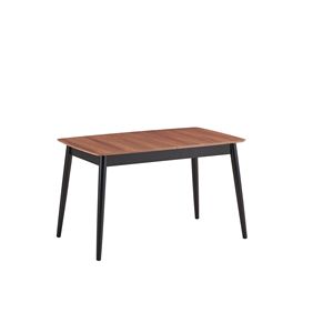 Tavolo da Pranzo Naturale e Nero con Prolunga a Farfalla, Arredamento Ecologico ed Elegante - Product Image 2