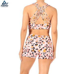 Conjunto Deportivo Personalizado para Mujer 2026, Ropa Deportiva de 2 Piezas, Top Corto y Pantalones Cortos de Cintura Alta, Conjuntos Deportivos Sublimados - Product Image 4