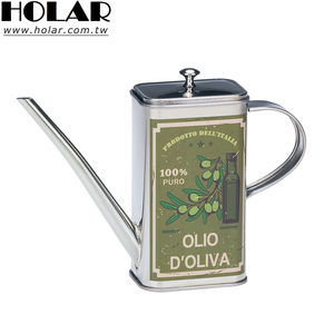 [Holar] Aceitera de Acero Inoxidable de Estilo Europeo, Forma Rectangular, Fabricada en Taiwán, con Diseño - Product Image 1