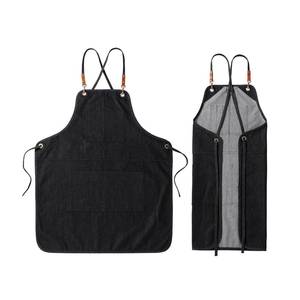 Tablier d'atelier en toile légère de qualité supérieure, robuste, pour barbier, barista, uniforme avec poches - Product Image 1