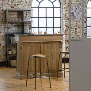 Taburete de bar escolar Vandana Vertex Falcon de metal y madera, 69 cm - Product Image 2