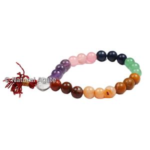 7 Chakra Yoga Meditation <b>Bracelet</b> Reiki Healing Crystal Stone <b>Bracelet</b> Single Layer Natural Gemstone <b>Beads</b> <b>Bracelets</b> <b>for</b> Women - Product Image 1