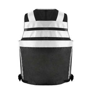 10 Pockets Summer Safety Vest for Men Women High Visibility with 3M Reflective <b>Strips</b> Oxford <b>Fabric</b> Guard Use Jacket Style - Product Image 2