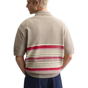 Tejido personalizable de alta calidad para hombre, tejido con cremallera para polos, ropa de calle de algodón/poliéster, tela transpirable de talla grande - Product Image 5