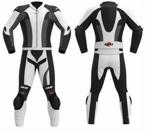 Traje de Carreras Personalizado para Hombre en Cuero Vacuno/Canguro, Mono de Una Pieza con Armadura de Nivel 2 CE, Hecho a Medida, Protección OEM - Product Image 1