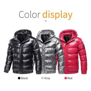Custom New Winter Puffer Shiny Bubble Jackets Custom logo Glossy Bubble Coats for Men - Product Image 6