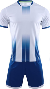 Match Athlétique Joueur Uniforme Football Jersey Ensemble Hommes Élégant Shorts & Chemises Ras Du Cou Demi-Manches Football Jersey Kit - Product Image 2