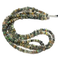 Perles de pierres précieuses brutes d'opale de feu naturelle éthiopienne TASBIYA GEMS, certifiées par un tiers, haute qualité, 7-9 mm, 16 pouces
