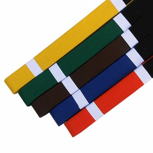 Cinturones de cintura alta profesionales de algodón/poliéster recién llegados, cinturones de Jiu Jitsu BJJ con etiqueta tejida personalizada, hechos a medida, ecológicos, OEM - Product Image 2