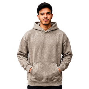 Fabricant de sweats à capuche oversize pour hommes, streetwear personnalisé, sweat-shirt en molleton, vente en gros, vêtements à marque privée, fournisseur de vêtements OEM - Product Image 1