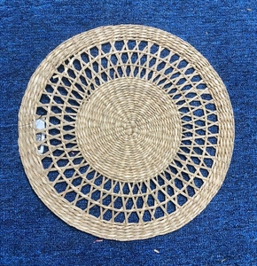 Mantel Individual Clásico de Pasto Marino Ecológico, Mantel Artesanal, Decoración de Mesa Natural, Aislante del Calor, Artículo Sostenible, Exportación Internacional - Product Image 3