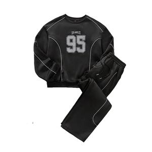 Traje de sudor de invierno de diseño personalizado de la mejor calidad para adultos de talla grande ecológico a prueba de viento de secado rápido transpirable de alta calidad - Product Image 1