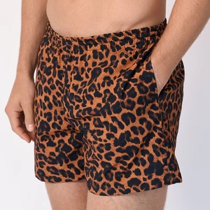 <b>Mens</b> Leopard Print Swim <b>Trunks</b> Quick Dry Beach Shorts Summer Board Shorts OEM Wholesale Swimwear Fashion - Product Image 5