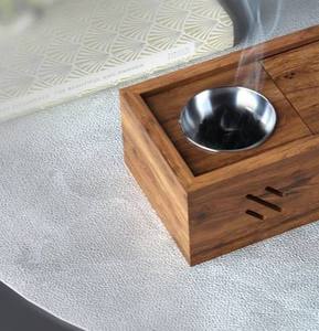 Caja Clásica de Madera para Quemador de Incienso Bakhoor con Almacenamiento Oculto - Product Image 5