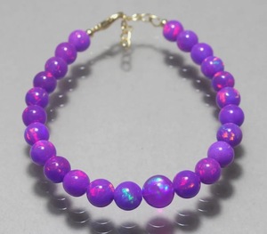 Purple Opal Balls <b>Beads</b> Natural Opal 5-8mm 8"/16" Inches HASNAIN GEMS Brand Rajasthan Origin for Jewelry Making <b>Direct</b> Factory - Product Image 1