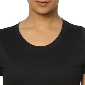 T-shirt en coton à manches courtes pour femmes grande taille avec broderie, t-shirts de haute qualité personnalisables pour la vente en gros - Product Image 4
