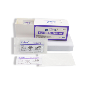 OEM <span class=keywords><strong>polyglactin</strong></span> 910 hấp thụ chỉ khâu bện phẫu thuật chủ đề với kim CE/ISO được phê duyệt - Product Image 3