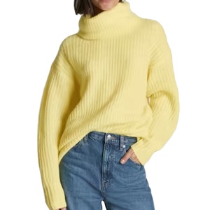 Custom Heavyweight Jersey Hoodies Sweatshirts High Neck Casual Sweaters <b>with</b> Decoration Flat Knitted Technique - Product Image 1