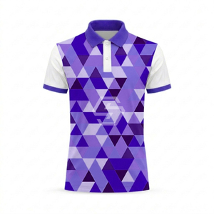 Nouveauté - Polo pour homme en polyester et élasthanne, logo personnalisé, été, évacuation de l'humidité, séchage rapide, impression par sublimation, chemise de golf - Product Image 6