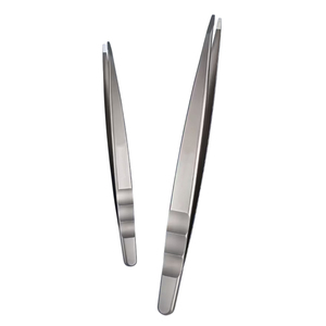 Precision Stainless Steel Slant & <b>Pointed</b> Tip Tweezer, All In One Eyebrow Tweezers Hair Puller Esthetician Beauty <b>Tools</b> - Product Image 2