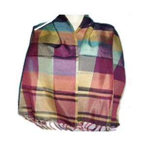 Écharpe en soie polyester de Varanasi, tricotée brillante, pour femmes et hommes, douce, luxueuse, élégante, légère, de créateur - Product Image 3