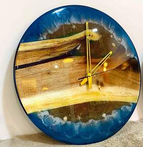 Export Quality Handcrafted Resin Art Wall <b>Clock</b> for Living Room or Bedroom and Office Decoration Available At Reasonable Price - Product Image 5