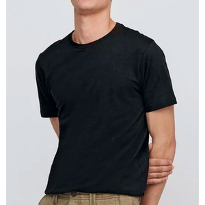 Modern Style <b>Mens</b> <b>Silk</b>/Cotton Knitted T-<b>Shirts</b> Breathable Casual Summer Wear High Quality Comfortable Loose Fit Short Sleeve - Product Image 3