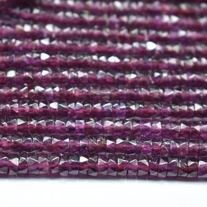 Natural Garnet Faceted Heishi <b>Beads</b> Strands 4MM 4.5MM <b>Red</b> Gemstone <b>Beads</b> For Jewelry Making Wholesale Bulk Factory Price Supply - Product Image 6