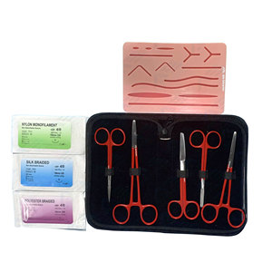 Kit de Práctica de Sutura Quirúrgica para Estudiantes de Medicina, Kit Completo de Práctica de Sutura para Estudiantes de Medicina y Veterinaria, Almohadilla de Silicona - Product Image 1