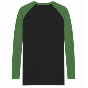 Chemise à manches longues raglan noire Iota Phi Lambda Sorority avec manches vert émeraude, vêtement à lettres grecques, haut décontracté pour femme, qualité supérieure - Product Image 6