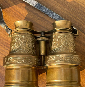 กล้องส่องทางไกลสีเขียวมิ้นท์สไตล์วินเทจพร้อมลวดลายเงินประดับอย่างประณีต ของสะสมสุดคลาสสิกที่หาซื้อได้ในราคาขายส่ง - Product Image 4