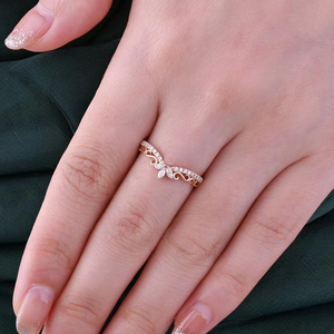 Anillo de Compromiso de Moissanita Estilo Lujo Ligero, Corte Marquesa, Plata de Ley 925, Joyería de Aniversario y Promesa, Venta Directa de Fábrica - Product Image 3