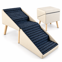 Rampe pliable en bois massif pour petits chiens et chats, escalier antidérapant pour chien, repose-pieds pour canapé, pouf, siège, rangement facile, accessoire pour animaux de compagnie