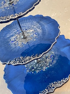 แท่นวางเค้กทรงกลม 3 ชั้น Artizon Studio Geode Resin ทำความสะอาดด้วยมือเท่านั้น - Product Image 2