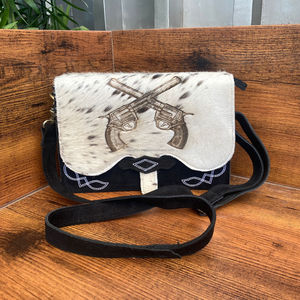 Bolsos de hombro tipo bandolera de cuero genuino de gamuza ODM/OEM para mujer, bolsos personalizados grabados con láser de piel de vaca, novedad - Product Image 2